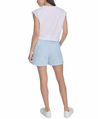 Calvin Klein - Sleeveless Puff-logo Cropped Top