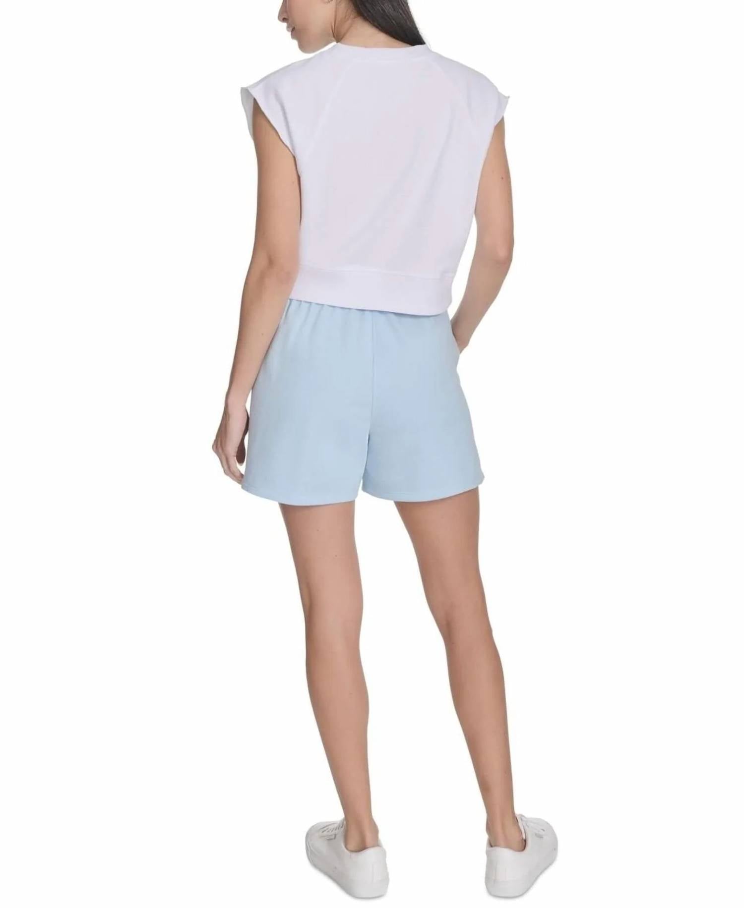 Calvin Klein - Sleeveless Puff-logo Cropped Top