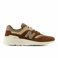 New Balance Men's Suede Lace Up Shoe in brown - men's sneaker