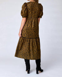 Crosby by Mollie Burch Shira Dress in ink spots - women's dress - detail view