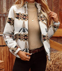 Fashionworks - Fall Western Aztec Zip Up Jacket