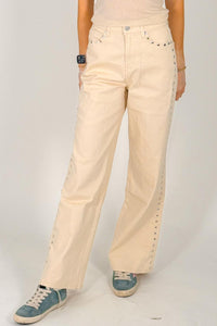 Habitual - Kenna Studded Wide Leg Jean