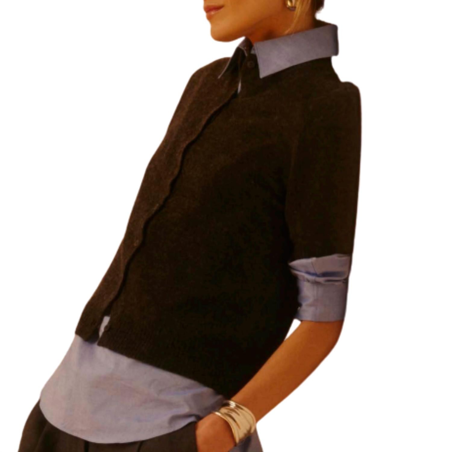 Naadam - Women's Costal Cashmere Short Sleeve Cardigan