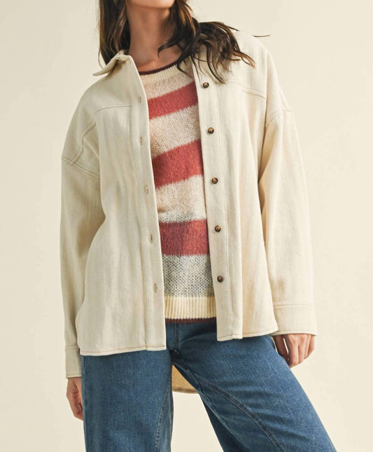 Mustard Seed - Lorie Button Down Shacket Shirt