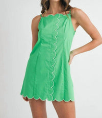 Mable - Scallop Mini Dress