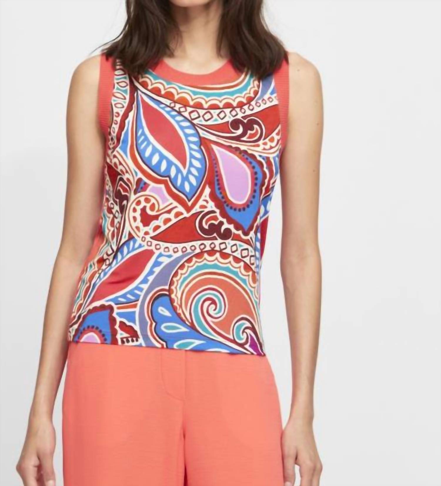 Aldo Martins Aida Tank in red blue - women's tank top