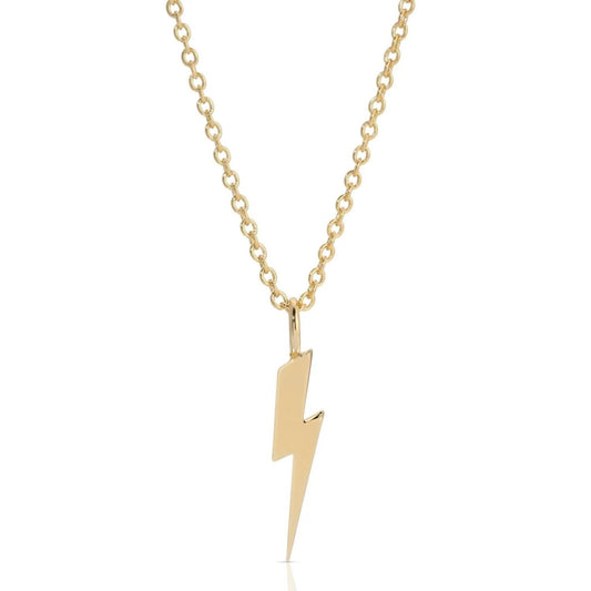 Eklexic - Women's Katie Lightning Bolt Charm Necklace