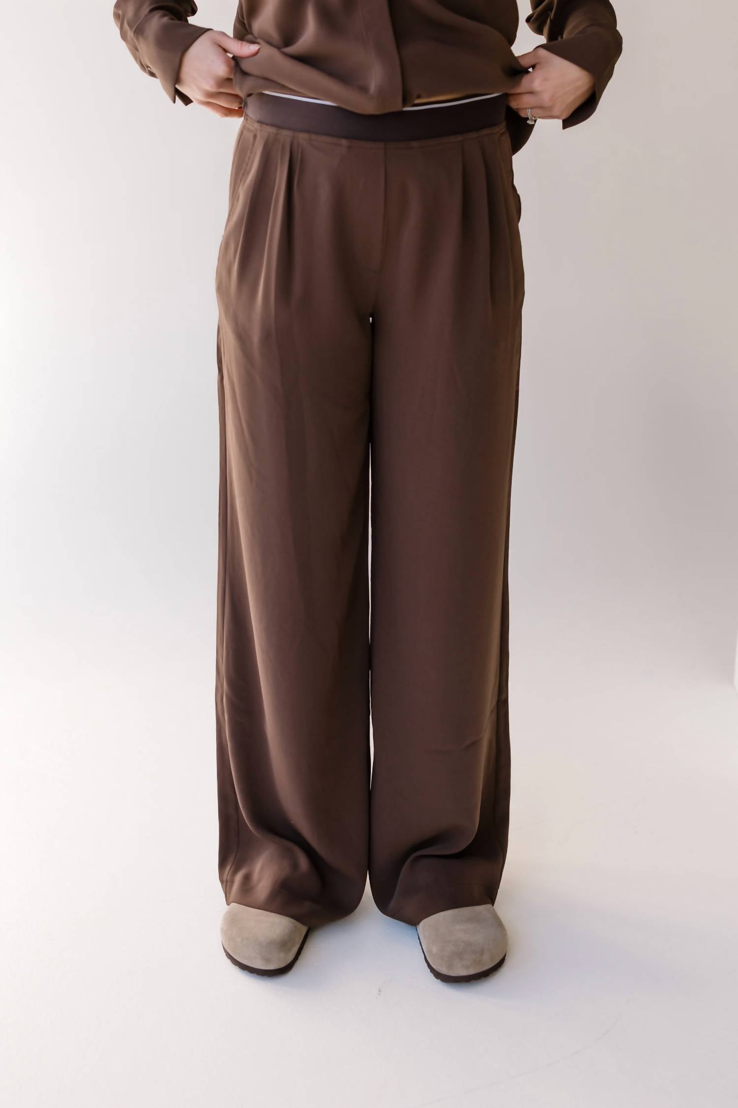 Thread & Supply Janessa Pants in fudge - women's pants - detail view