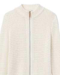 Lafayette 148 - Women's Open Knit Bomber Cardigan