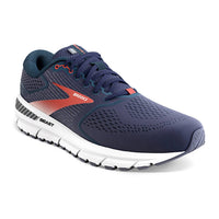 BROOKS Men's Beast 20 Running Shoes in peacoat midnight red 1 - men's shoe - alternate view