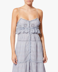 ISABEL MARANT Paule Dress in light blue - women's dress - alternate view