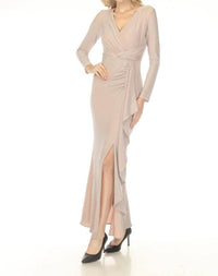 Joseph Ribkoff - Shimmery Trumpet Evening Dress