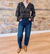 Skies Are Blue - Iris Printed Blouse