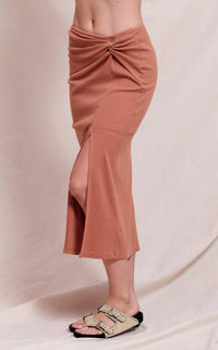 Sundry - Side Twist Midi Skirt