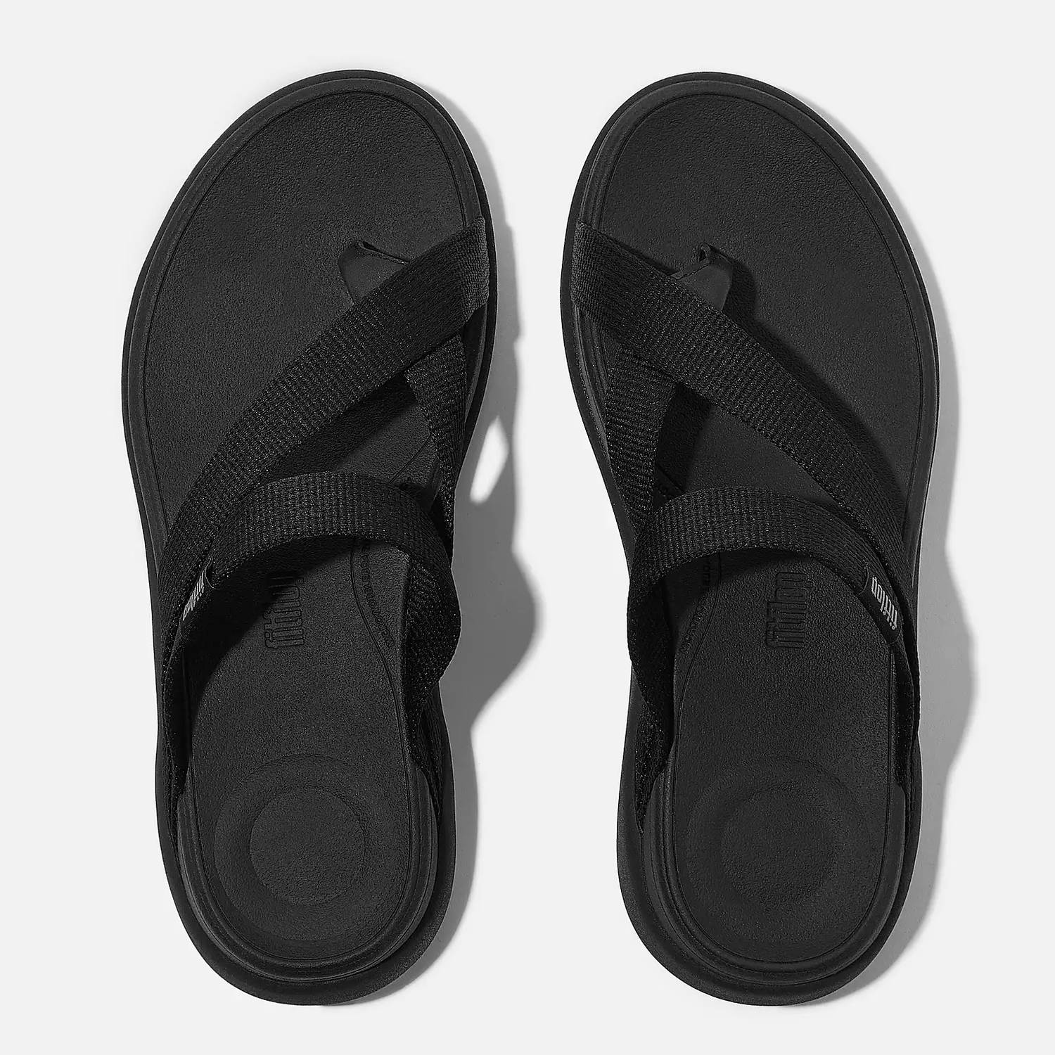Fitflop - Women's F-mode Go Webbing Flatform Sling Toe-post Sandals