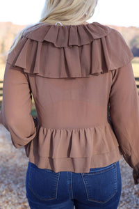 Evenuel - Dallas Ruffle Tie Blouse