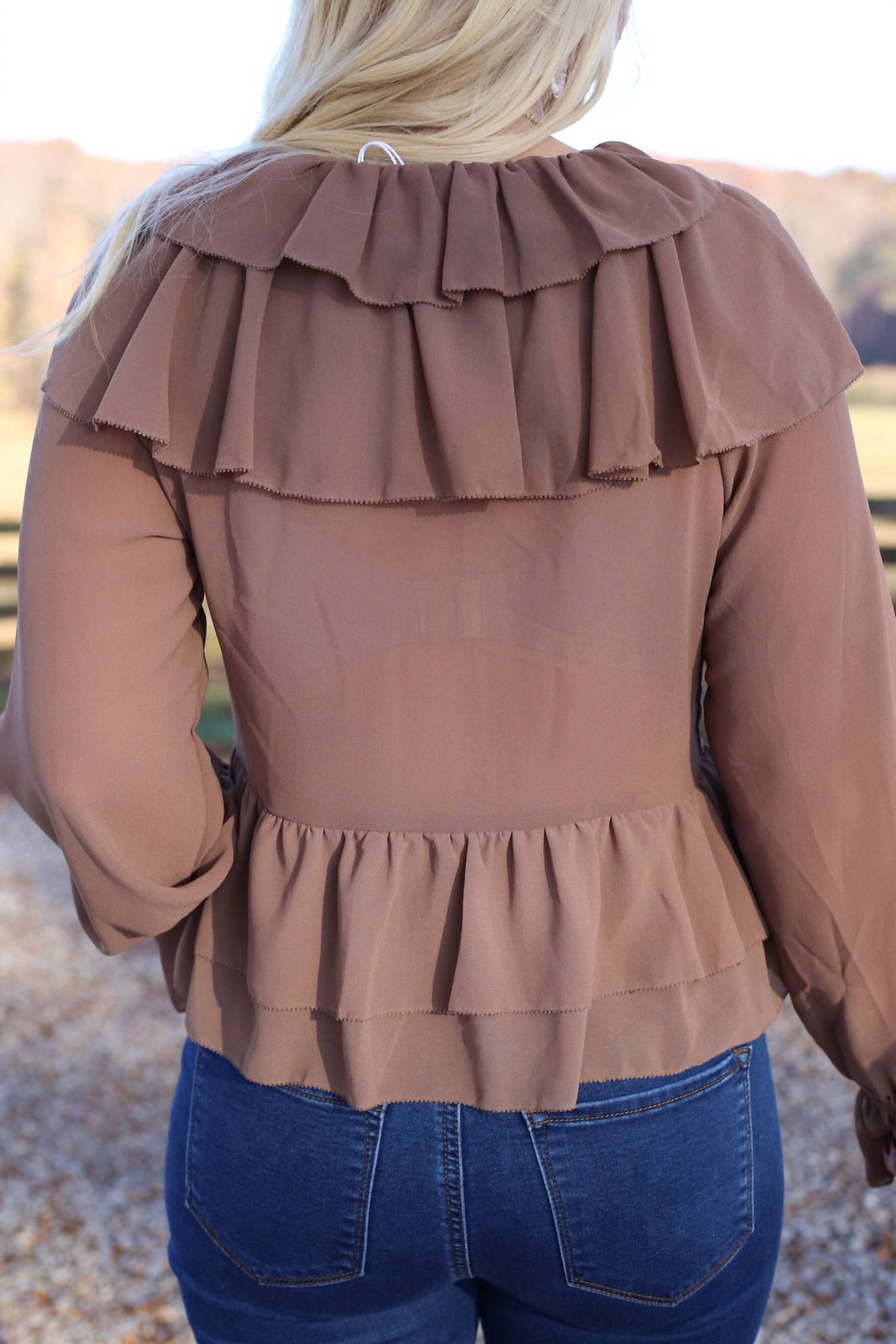 Evenuel - Dallas Ruffle Tie Blouse