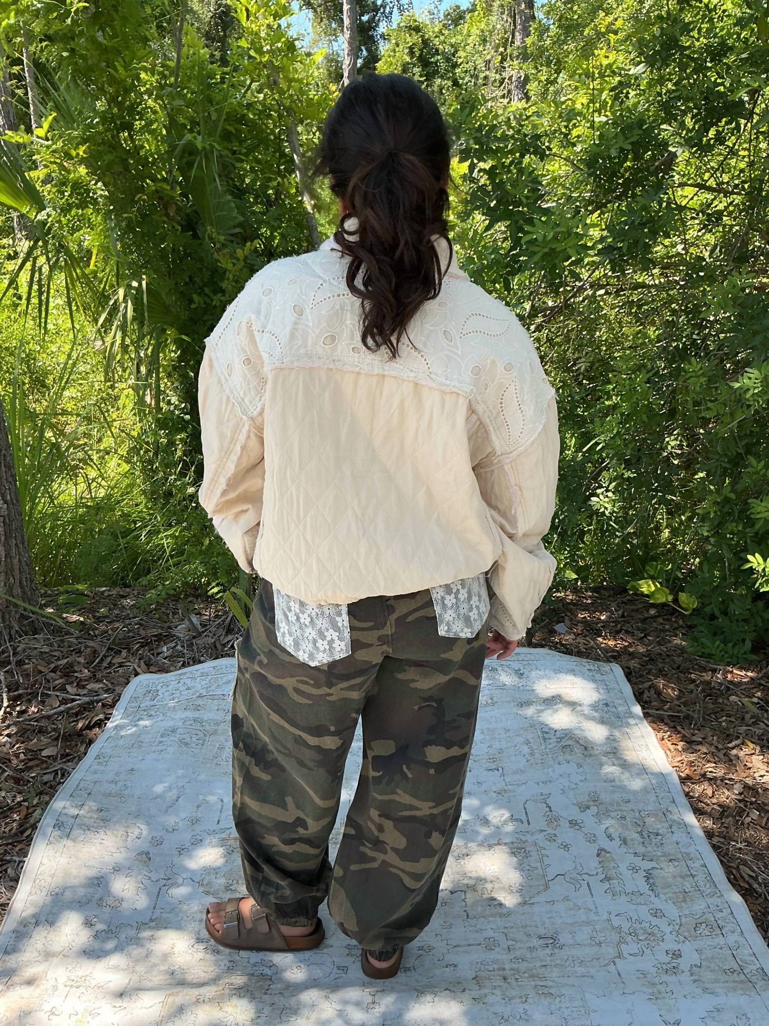 Pol - Twill Patches Elastic Cuff Pants