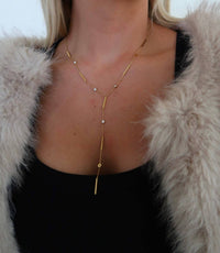 Chansuttpearls - Lottie Lariat Necklace