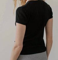 Donni. - Women's The Pointelle Baby Tee