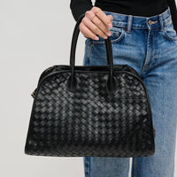 Urban Expressions - Women's Rhonda Woven Vegan Leather Tote Bag