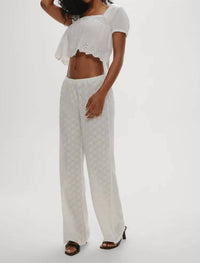 Frankies Bikinis - Princess Wide Leg Relaxed Fit Pants