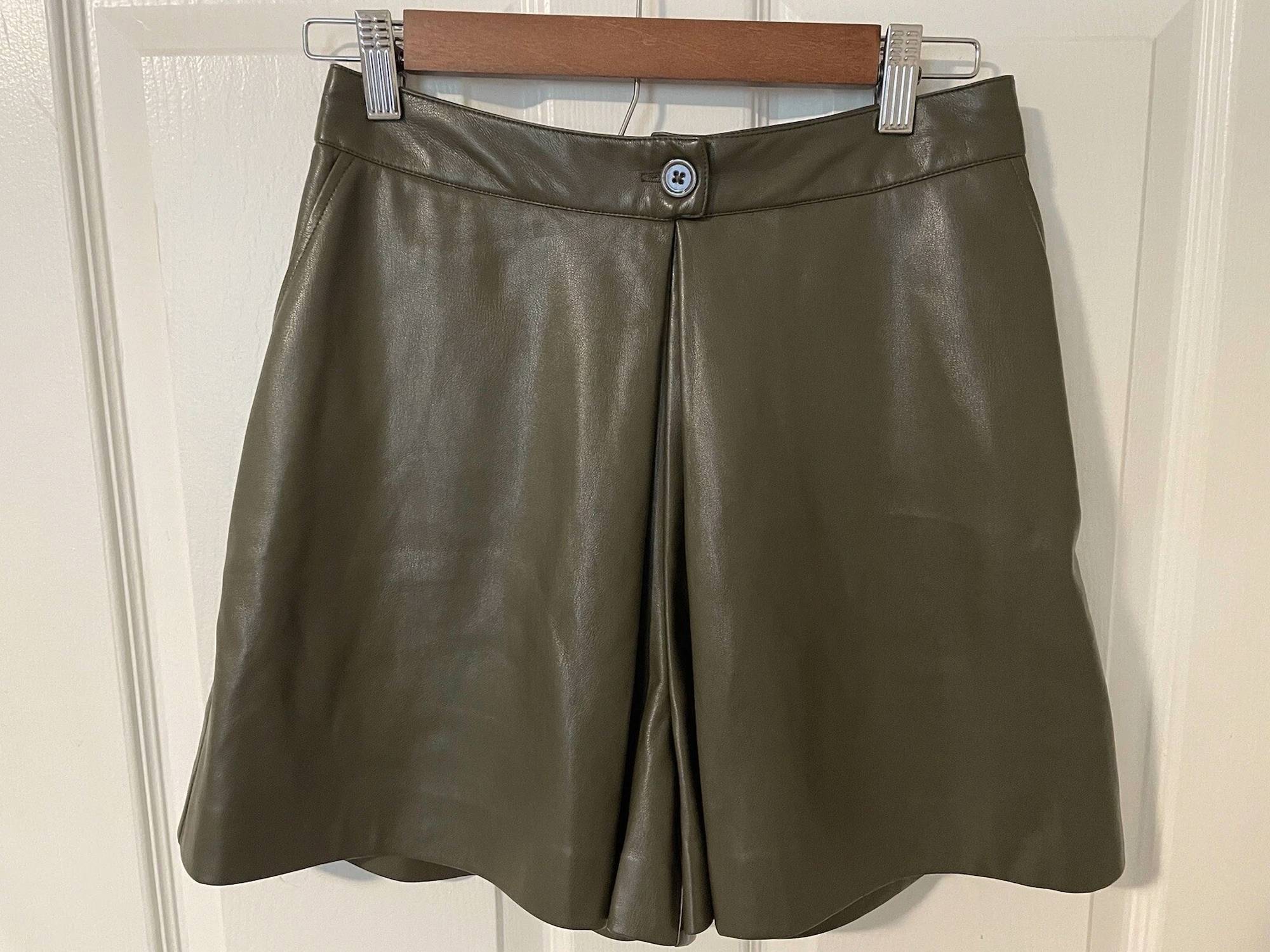 Sundays - Collins Faux Leather Shorts