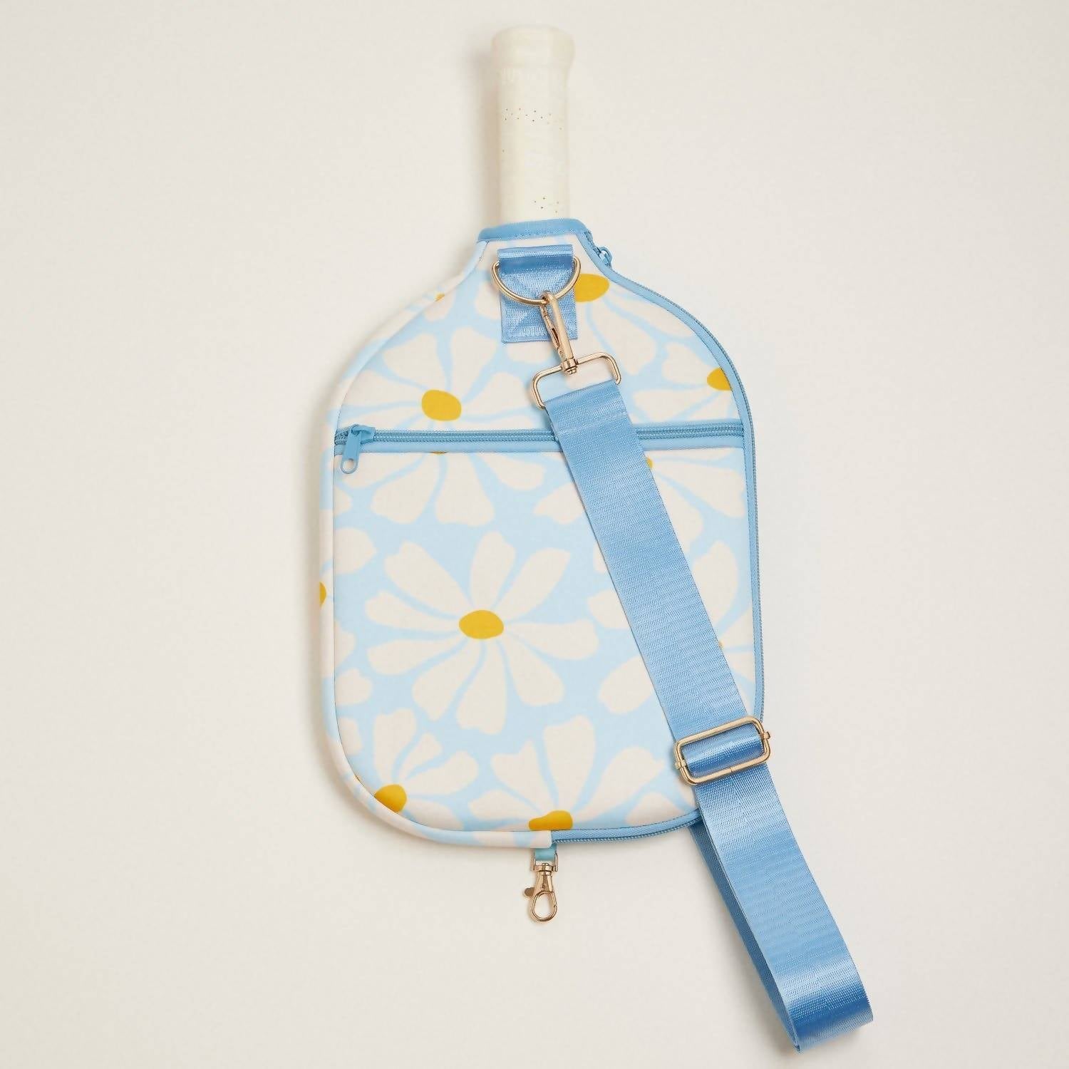 Stone & Stitch - Women's Abstract Daisy Floral Neoprene Pickleball Paddle Bag
