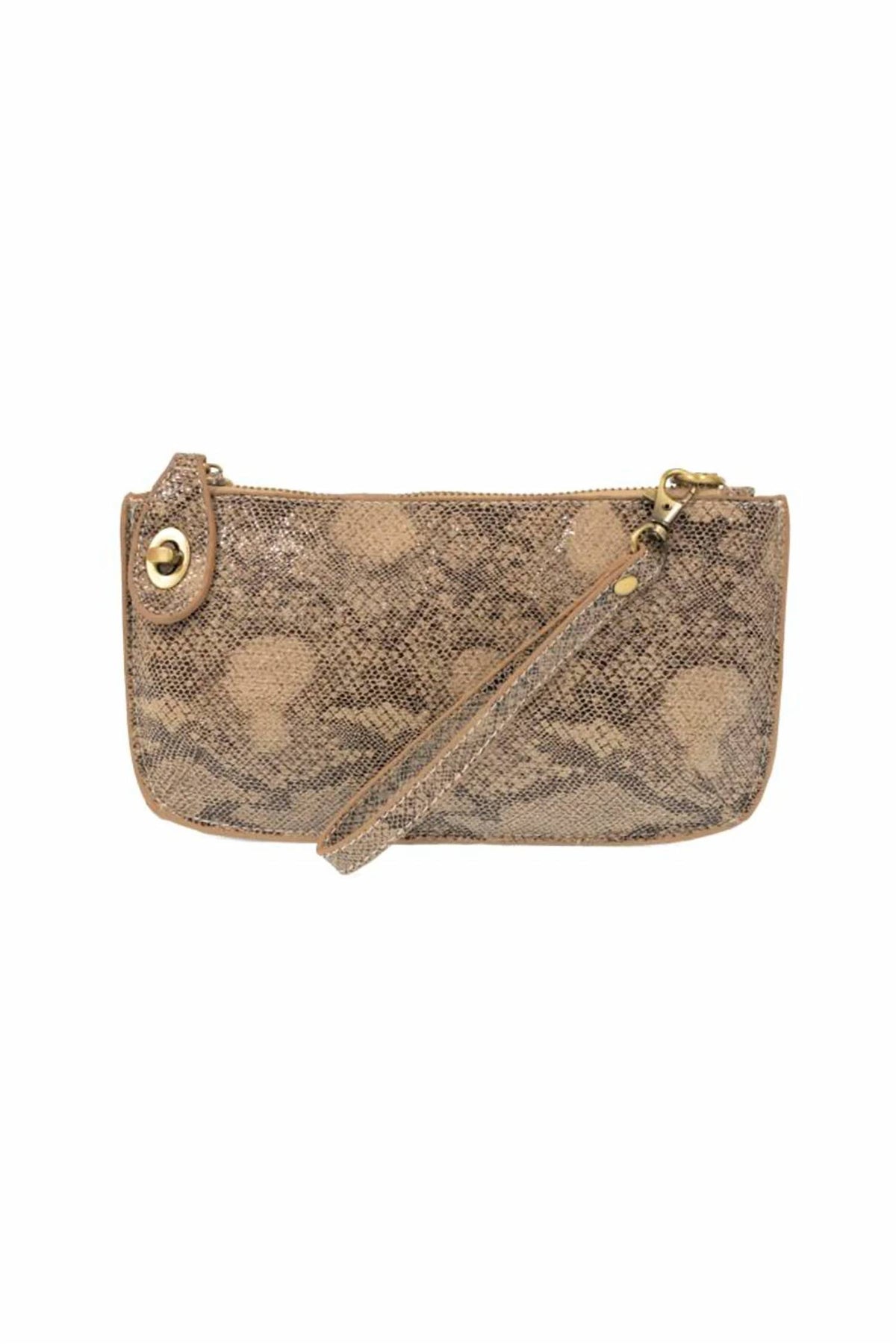 Joy Susan - Python Print Wristlet Clutch