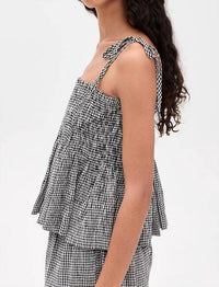 The Great. - Tide Smocked Top
