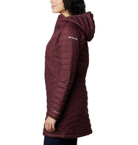 Columbia Powder Lite Mid Quilted Hooded Puffer Jacket in malbec - women's jacket - alternate view