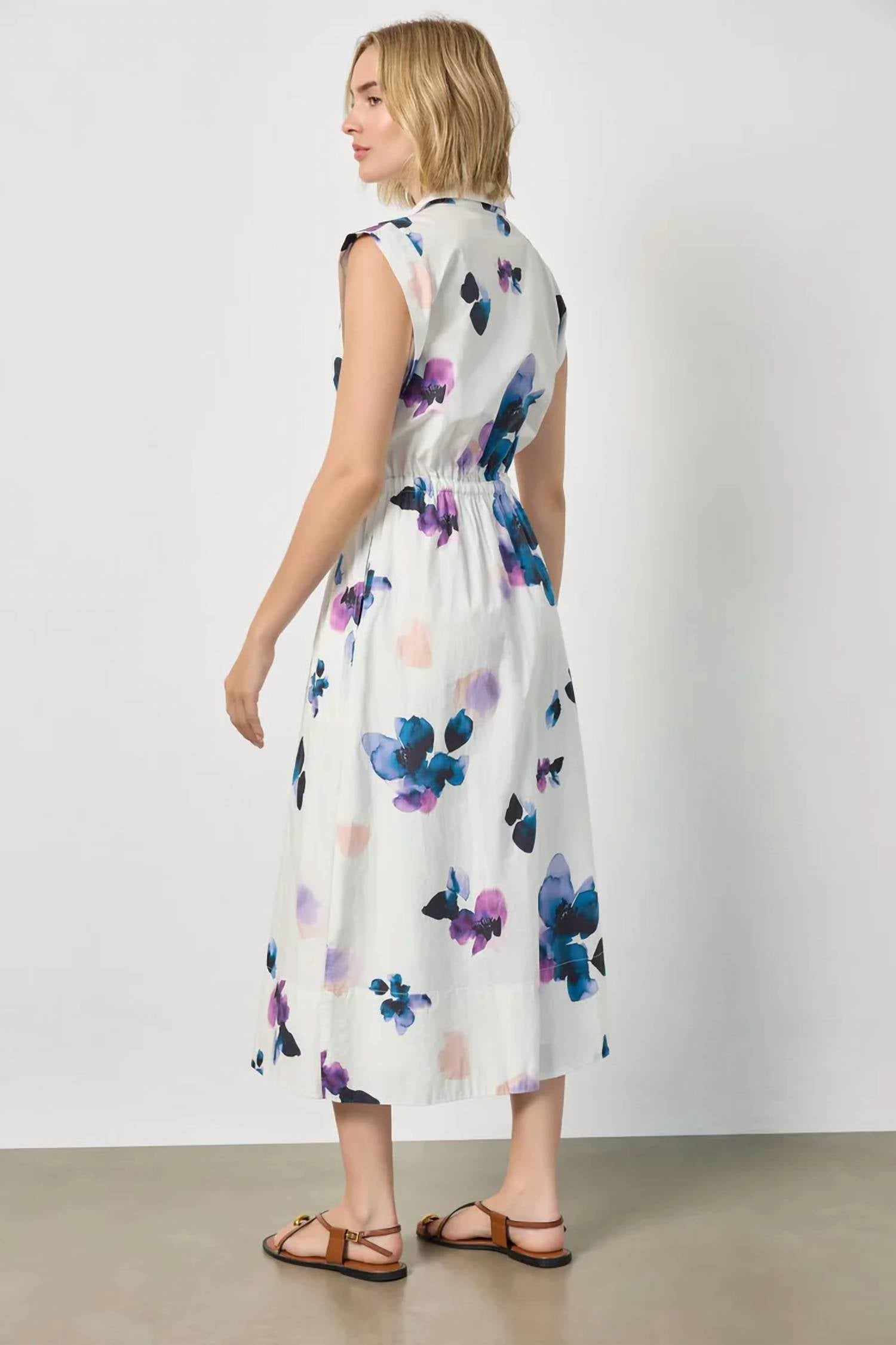 Lilla P - Gusset Sleeve Midi Dress