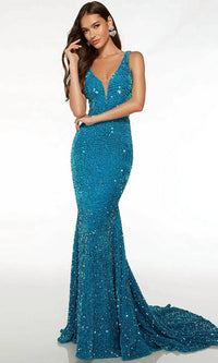 Alyce Paris - Open Back Sheath Evening Dress
