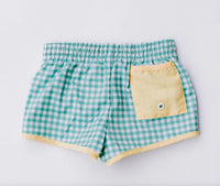 Love, George - Kid's Gingham Swim Trunk