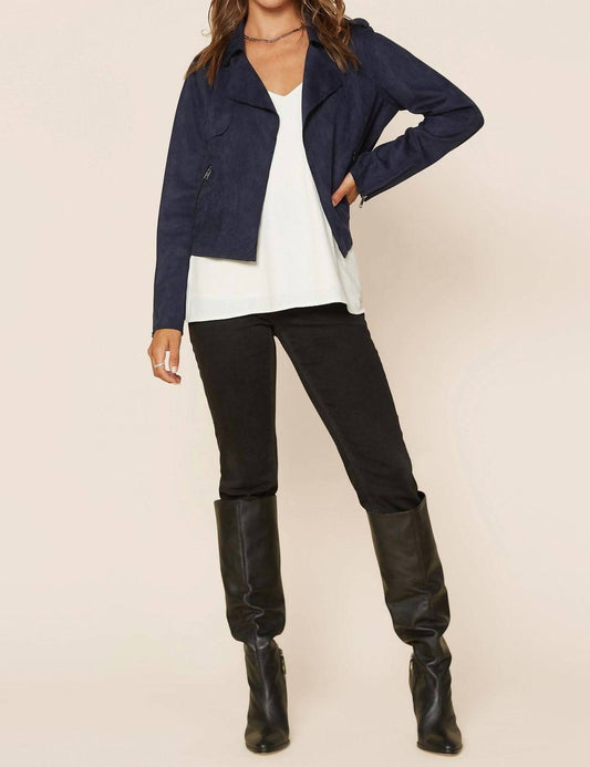 Skies Are Blue - Front Pocket Biker Jacket
