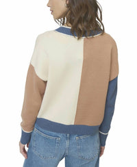 Central Park West - Myra Color Blocked Vneck Sweater
