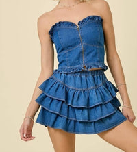 Day + Moon - Dayton Strapless Top