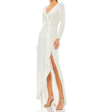 Ieena For Mac Duggal - Long Sequin Long Sleeve Dress