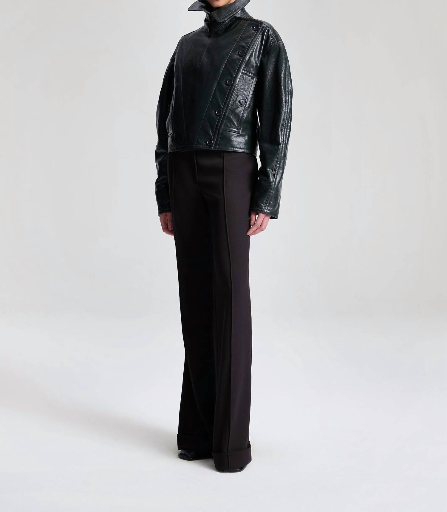 A.L.C. - Tailored Pin Tuck Crease Trousers