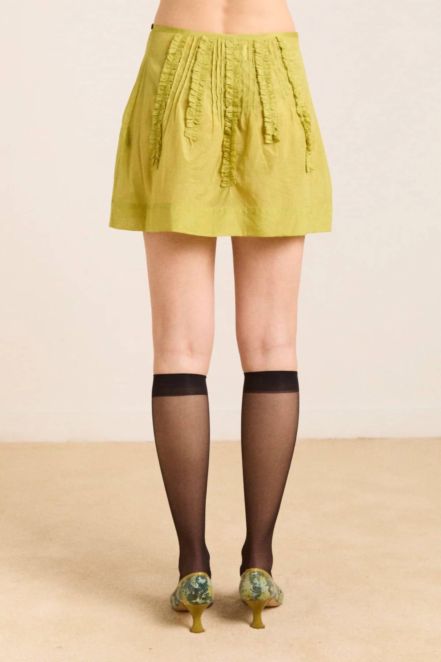 Damson Madder - Glinda Ruffle Mini Skirt
