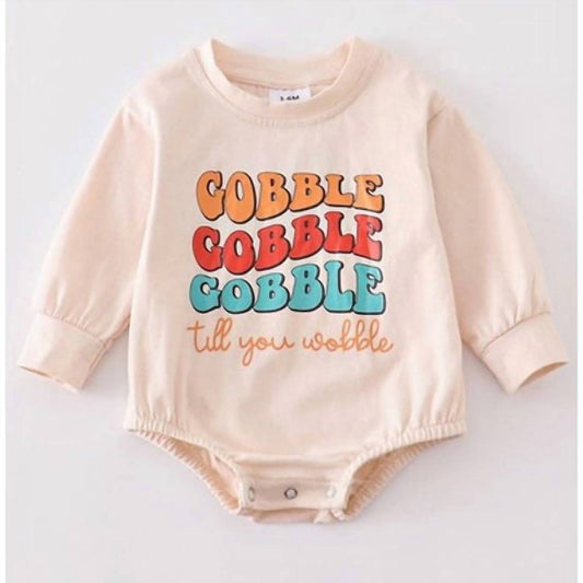 Kid's Thanksgiving Gobble Baby Onesie