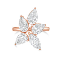 Diana M Jewels - Women's Pear & Marquise Lab-Grown Diamond Fashion Ring (6.00 Ct) - Elegant