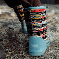 Lamo Women's Juarez Boot in turquoise - women's shoe - detail view