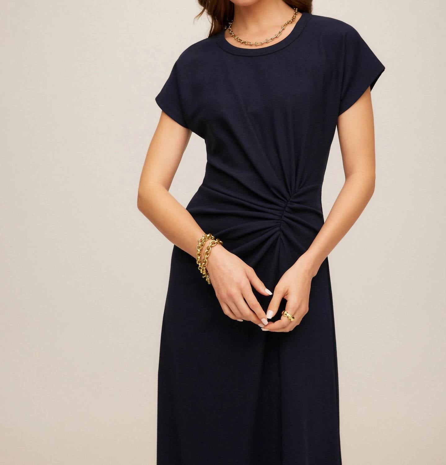Fifteen Twenty - Women's Aveline Side-twist Midi Dress