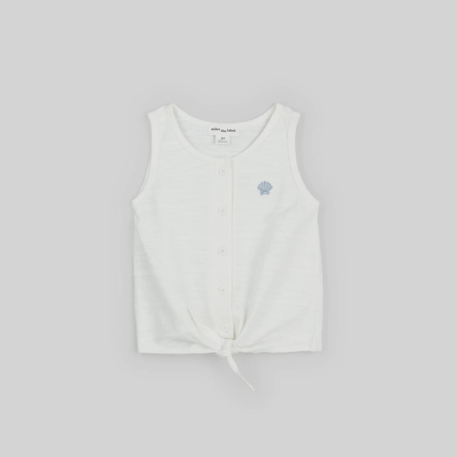 Miles The Label - Girl's Tied Shell Knit Tank