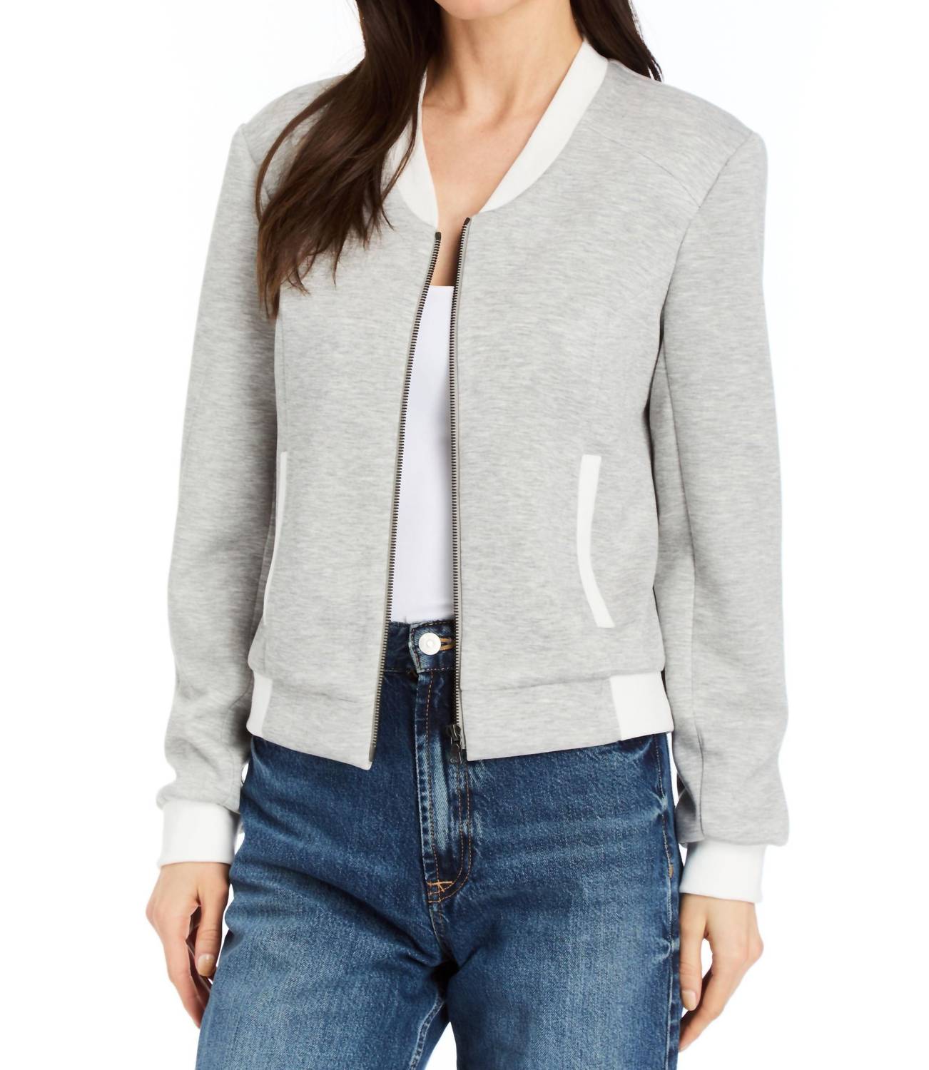 Drew - Bari Zip Front Bomber Jacket