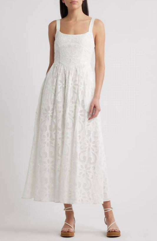 Saylor - Maryl Eyelet Midi Dress