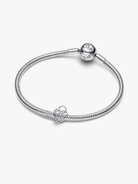 Pandora Openwork Heart Padlock Charm in silver - women's jewelry - alternate view
