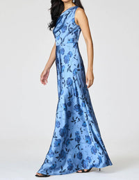 Sachin & Babi - Delphine Printed Satin Crepe Gown