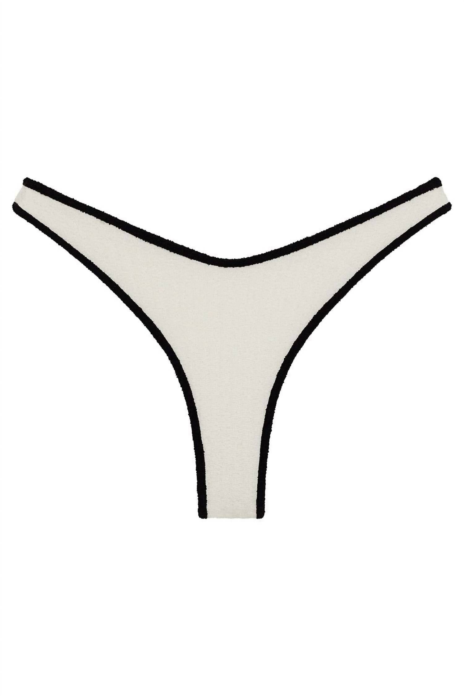 Montce - Terry Rib Thong Bikini Bottom